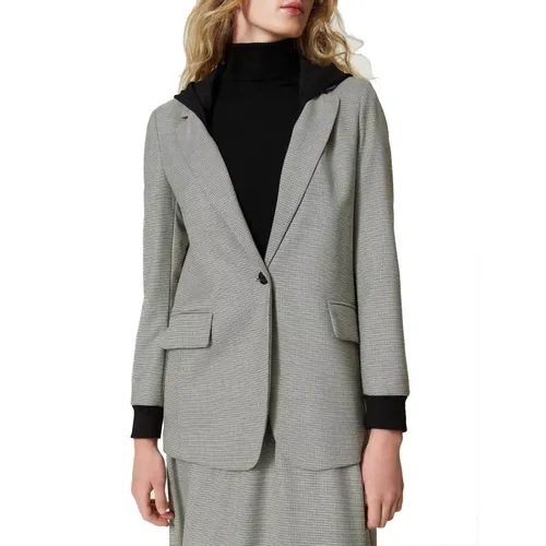 Hahnentritt Blazer Jacke Twinset - Twinset - Modalova