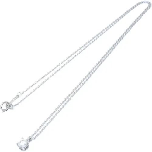 Pre-owned Jewellery, female, , Size: ONE SIZE Pre-owned Platinum necklaces - Tiffany & Co. Pre-owned - Modalova