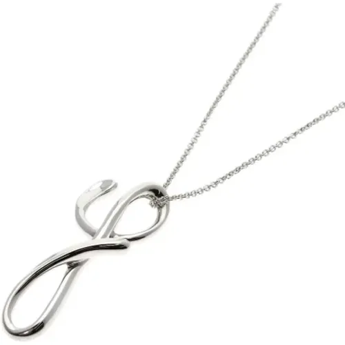 Pre-owned Jewellery, female, , Size: ONE SIZE Pre-owned Silver necklaces - Tiffany & Co. Pre-owned - Modalova