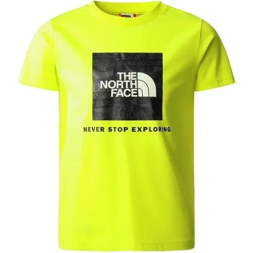 Braunes Baumwoll-T-Shirt , Herren, Größe: M - The North Face - Modalova