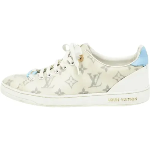 Pre-owned Leather sneakers , female, Sizes: 4 UK - Louis Vuitton Vintage - Modalova