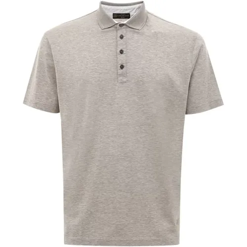 Cotton Polo Shirt , male, Sizes: L - Corneliani - Modalova