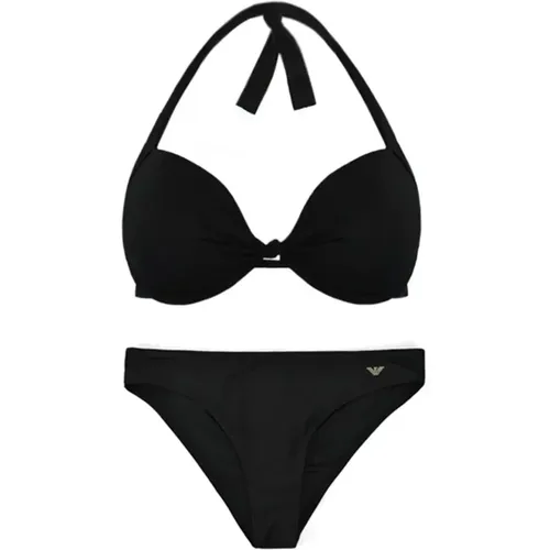 Gepolstertes Bikini-Set - Studded Logo , Damen, Größe: S - Emporio Armani - Modalova