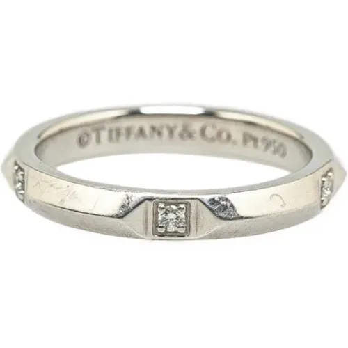 Pre-owned Jewellery, female, , Size: ONE SIZE Pre-owned Platinum rings - Tiffany & Co. Pre-owned - Modalova