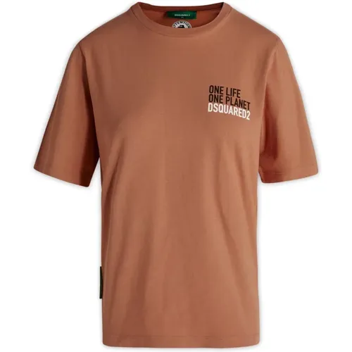 Stilvolle Damen T-Shirts Kollektion , Damen, Größe: XS - Dsquared2 - Modalova