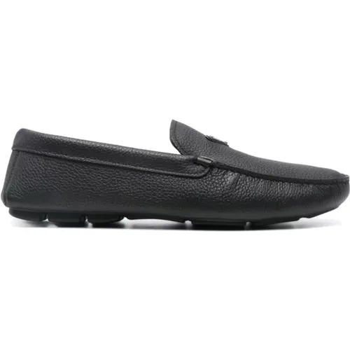 Loafers, male, , Size: 9 US Flat Slip-On Shoes - Prada - Modalova