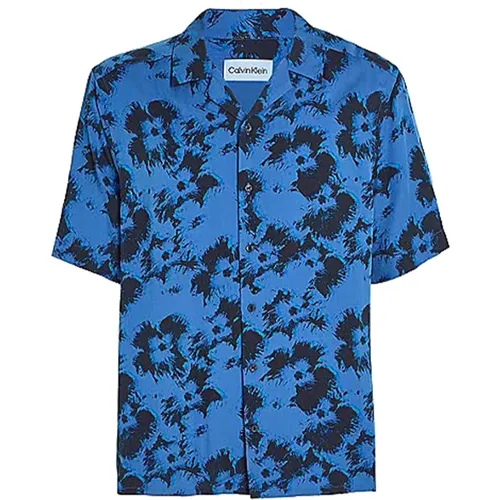 Short Sleeve Shirts,Blumenmuster Kurzarmhemd - Calvin Klein - Modalova