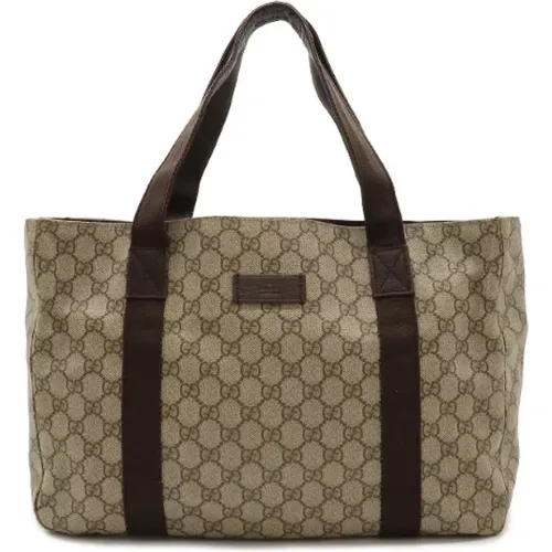 Pre-owned Tote Bags, female, , Size: ONE SIZE Pre-owned Canvas gucci-bags - Gucci Vintage - Modalova