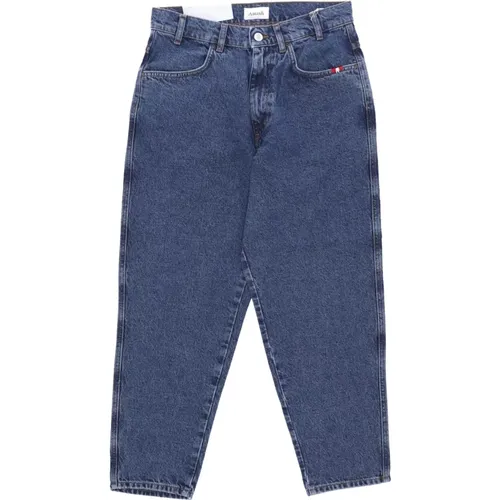 Stone Wash Wide Leg Jeans , Herren, Größe: W33 - Amish - Modalova