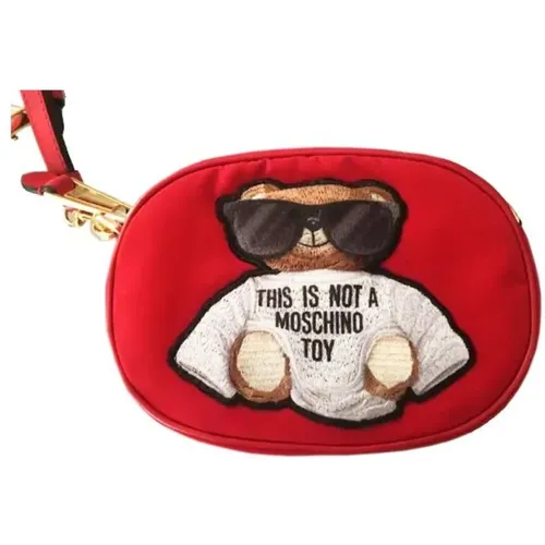 Belt Bags, female, , Size: ONE SIZE Embroidered Belt Bag - Moschino - Modalova