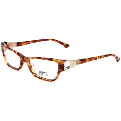 Glasses, unisex, , Size: ONE SIZE Bicolor Plastic Frame Glasses with Havana - Guess - Modalova