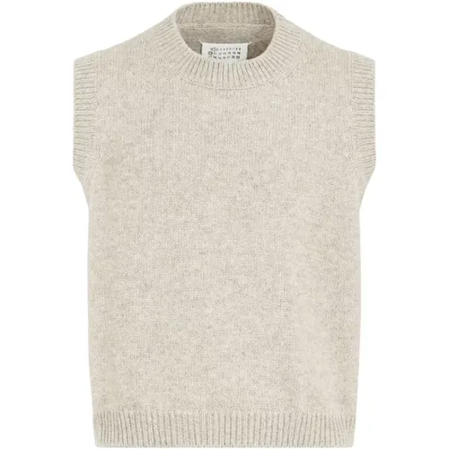 Grey Knitwear Sleeveless Jacket , male, Sizes: S - Maison Margiela - Modalova