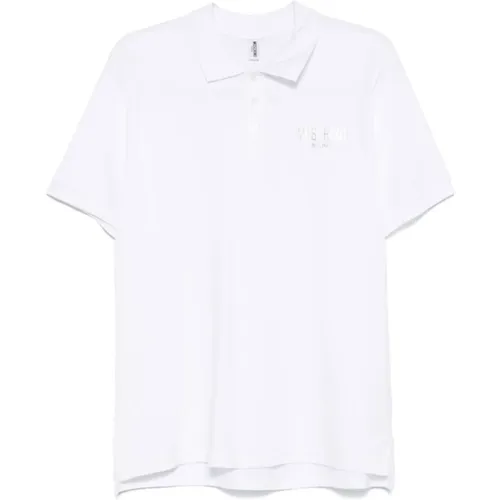 Polo-Shirt mit Logo Weiß Moschino - Moschino - Modalova