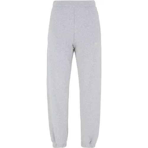 Sweatpants, female, , Size: S Grey Cotton Joggers for Women - The Attico - Modalova