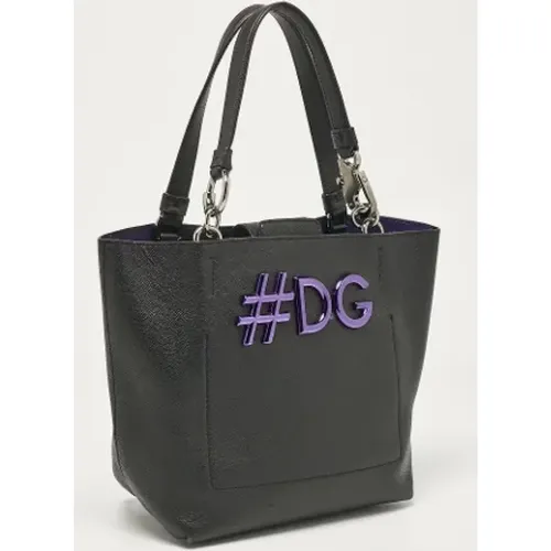 Pre-owned Tote Bags, female, , Size: ONE SIZE Pre-owned Leather totes - Dolce & Gabbana Pre-owned - Modalova