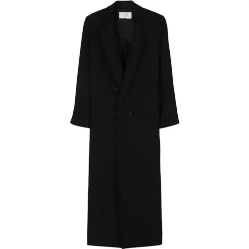 Oversized Coat with Internal Pockets , female, Sizes: 2XS - Ami Paris - Modalova