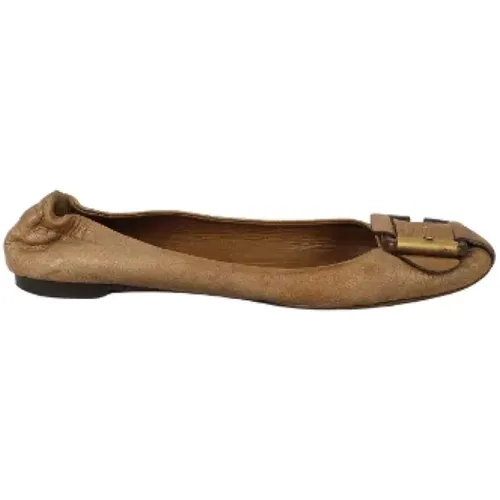 Pre-owned Flats, female, , Size: 9 US Pre-owned Leather flats - Chloé Pre-owned - Modalova