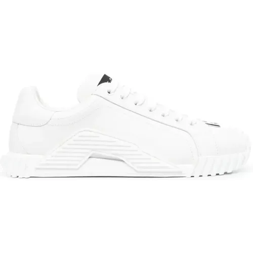 Weiße Sneakers - Klassischer Stil , Damen, Größe: 39 1/2 EU - Dolce & Gabbana - Modalova