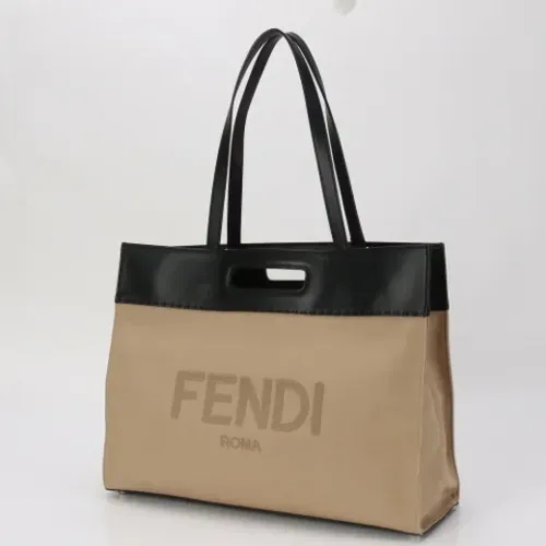 Pre-owned Tote Bags, male, , Size: ONE SIZE Pre-owned Leather fendi-bags - Fendi Vintage - Modalova