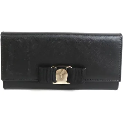 Pre-owned Wallets, female, , Size: ONE SIZE Pre-owned Leather wallets - Salvatore Ferragamo Pre-owned - Modalova