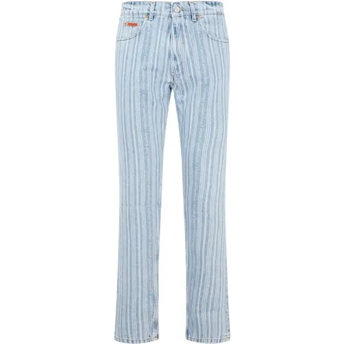 Straight Jeans, male, , Size: S Pinstripe Straight Leg Jeans - Martine Rose - Modalova