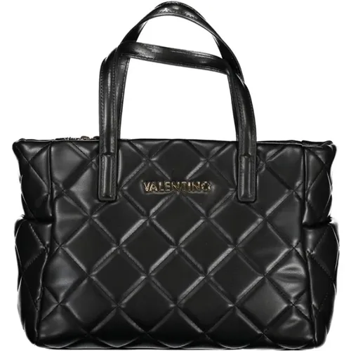 Schwarze Polyethylen-Handtasche , Damen, Größe: ONE Size - Valentino by Mario Valentino - Modalova