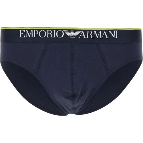 Bottoms, male, , Size: M Multicolor Men's Briefs 2-Pack Gift Box - Emporio Armani - Modalova