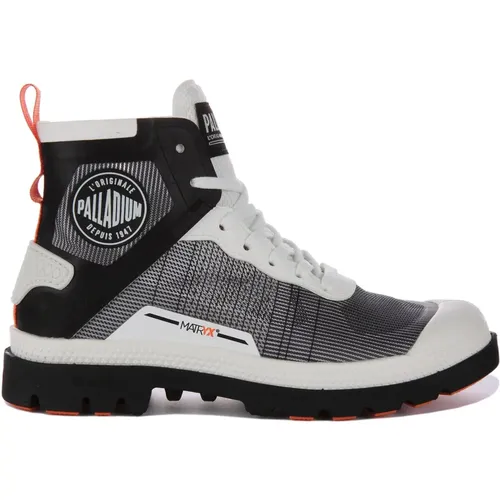 Lite Offroad Boot White Black , male, Sizes: 4 UK, 6 UK, 3 UK - Palladium - Modalova