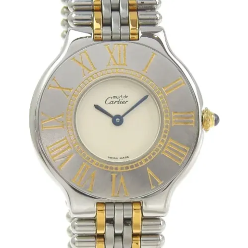 Pre-owned Watches, female, , Size: ONE SIZE Pre-owned Stainless Steel watches - Cartier Vintage - Modalova