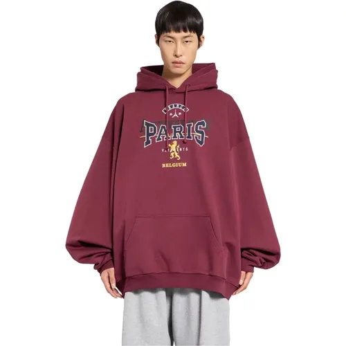 Bestickter Touristen-Hoodie mit Bordeaux-Kapuze - Vetements - Modalova