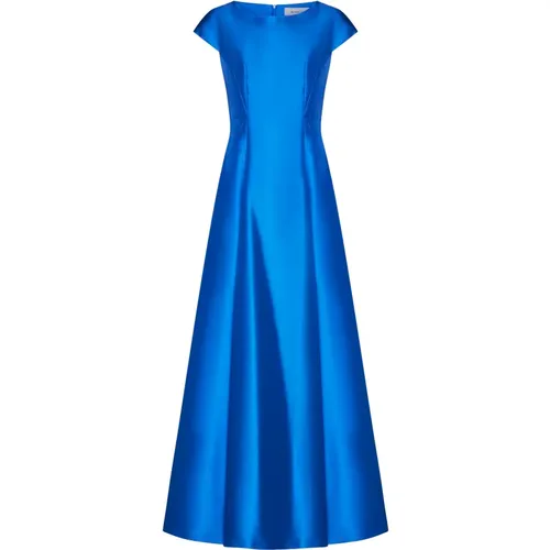 Elegantes Blaues Abendkleid , Damen, Größe: S - Blanca Vita - Modalova