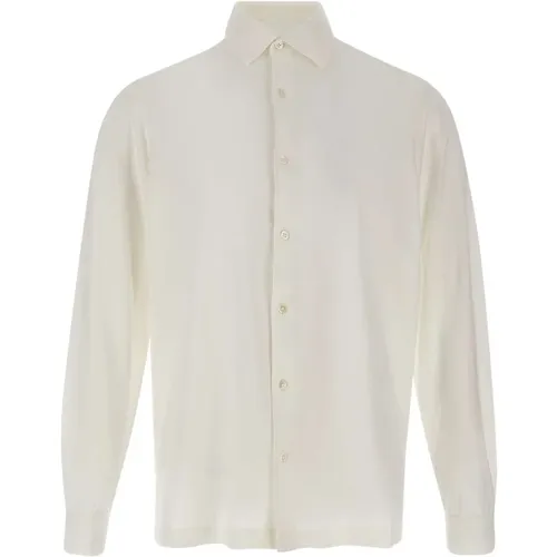 Men's Cotton Crepe Shirt , male, Sizes: S, 3XL, M, XL - Filippo De Laurentiis - Modalova