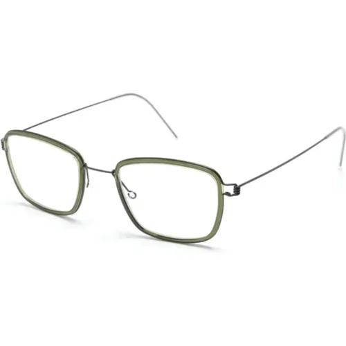 Grüne Optische Brille für den Alltag , unisex, Größe: 49 MM - lindbergh - Modalova