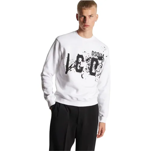 Felpas Stylischer Sweatshirt , Herren, Größe: L - Dsquared2 - Modalova