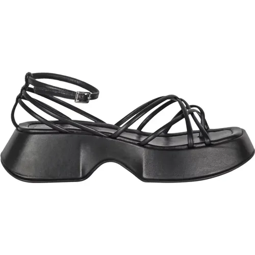 Leather Platform Sandals , female, Sizes: 5 UK, 7 UK, 6 UK - Vic Matié - Modalova