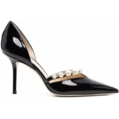 Pumps, female, , Size: 10 1/2 US Aurelie 85mm Pearl-Embellished Pumps - Jimmy Choo - Modalova