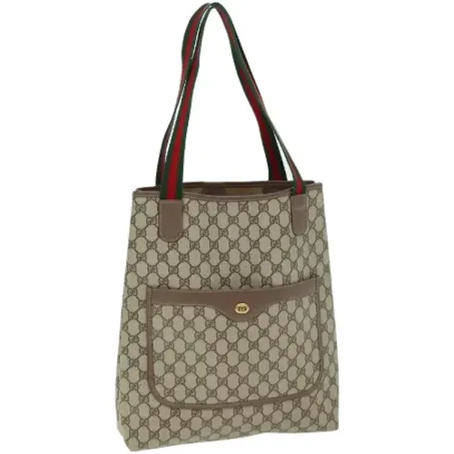 Pre-owned Tote Bags, female, , Size: ONE SIZE Pre-owned Canvas gucci-bags - Gucci Vintage - Modalova