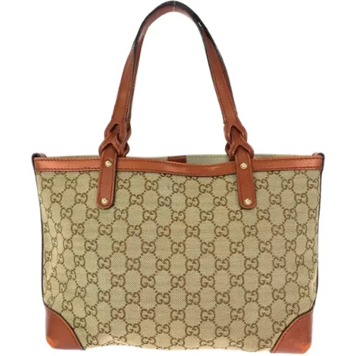 Pre-owned Tote Bags, female, , Size: ONE SIZE Pre-owned Canvas totes - Gucci Vintage - Modalova