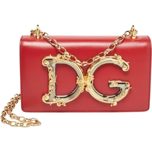 Pre-owned Leather clutches , female, Sizes: ONE SIZE - Dolce & Gabbana Pre-owned - Modalova