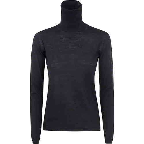 Schwarzer Rollkragenpullover , Damen, Größe: M - Max Mara - Modalova