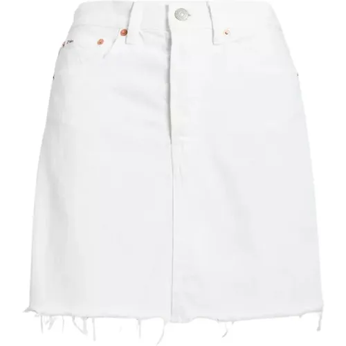 Weiße Minirock mit Logo - Ralph Lauren - Modalova