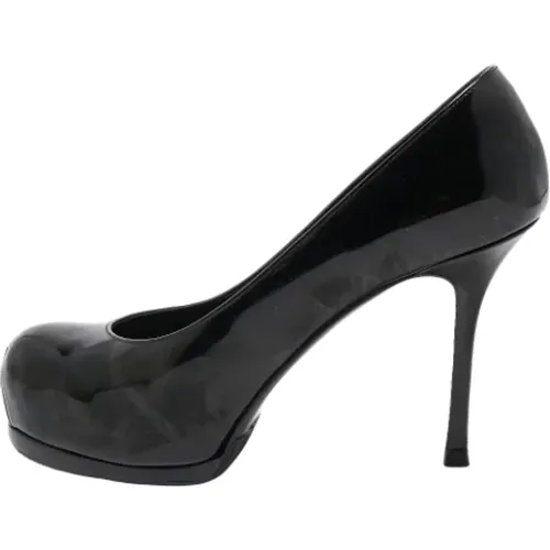 Pre-owned Pumps, female, , Size: 7 1/2 US Pre-owned Leather heels - Yves Saint Laurent Vintage - Modalova