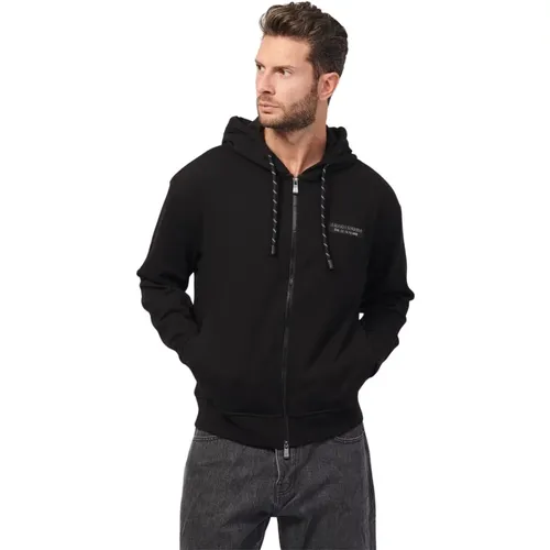 Cotton French Terry Sweatshirt , male, Sizes: XL - Armani Exchange - Modalova