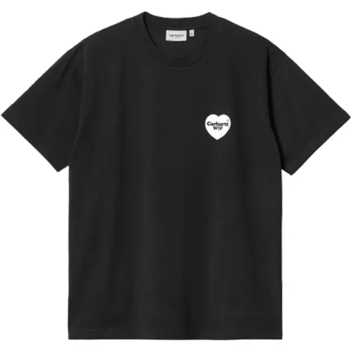 Herz Bandana T-Shirt Streetwear Stil , Herren, Größe: M - Carhartt WIP - Modalova