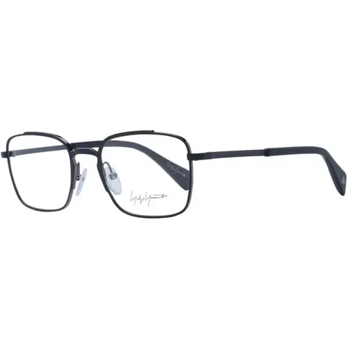 Glasses, male, , Size: ONE SIZE Rectangle Metal Optical Frames - Yohji Yamamoto - Modalova