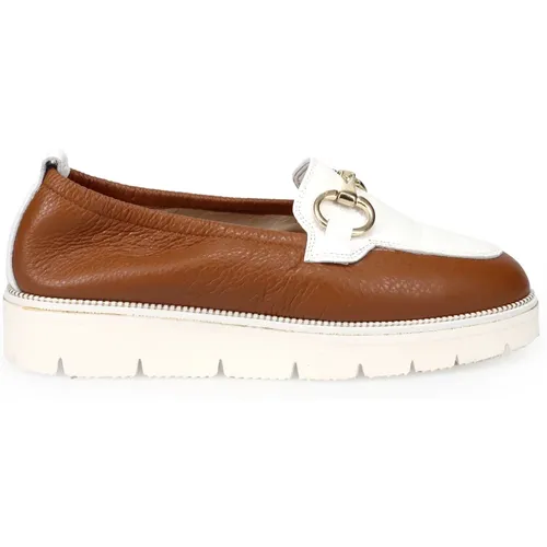 Leather Slip-On Moccasin Shoe , female, Sizes: 2 UK, 4 1/2 UK, 6 UK, 1 UK, 7 UK, 3 UK, 5 UK, 5 1/2 UK, 3 1/2 UK - Sangiorgio - Modalova