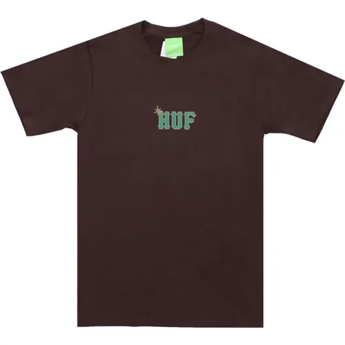 Sideline Tee Chocolate T-shirt , Herren, Größe: XL - HUF - Modalova