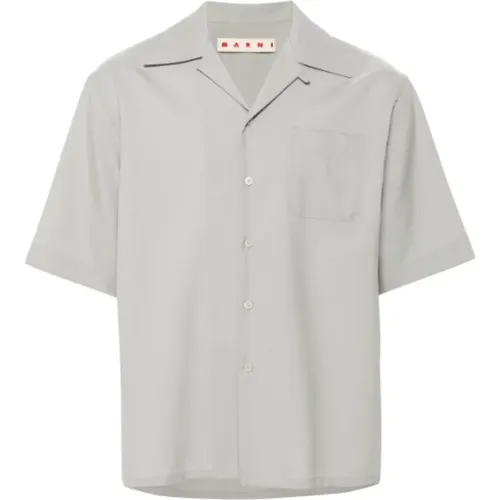 Grey Short Sleeve Shirt , male, Sizes: 3XL, 2XL - Marni - Modalova