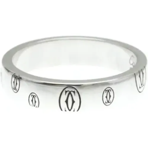 Pre-owned Jewellery, female, , Size: ONE SIZE Pre-owned White Gold rings - Cartier Vintage - Modalova