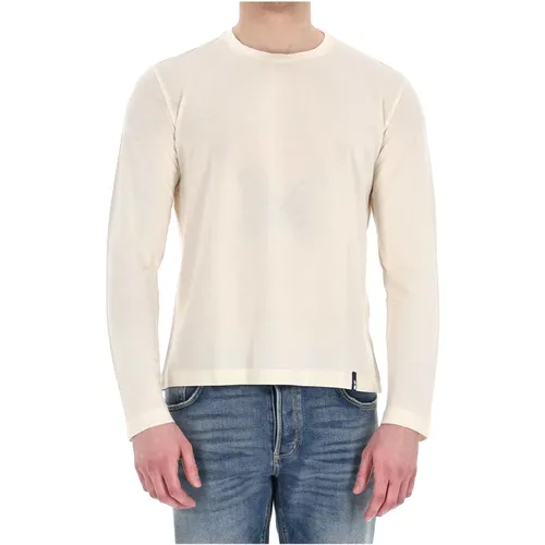 Long Sleeve Tops, male, , Size: S Lightweight Summer Long Sleeve T-shirt - Drumohr - Modalova